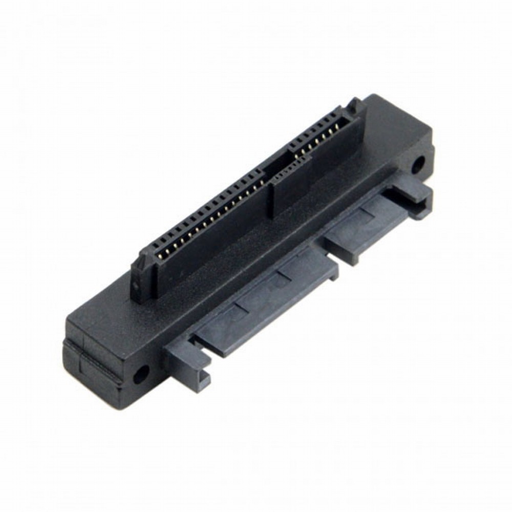 Right Angled 90 Degree SFF-8482 SAS 22 Pin to 7 Pin + 15 Pin SATA Hard Disk Drive Raid Adapter