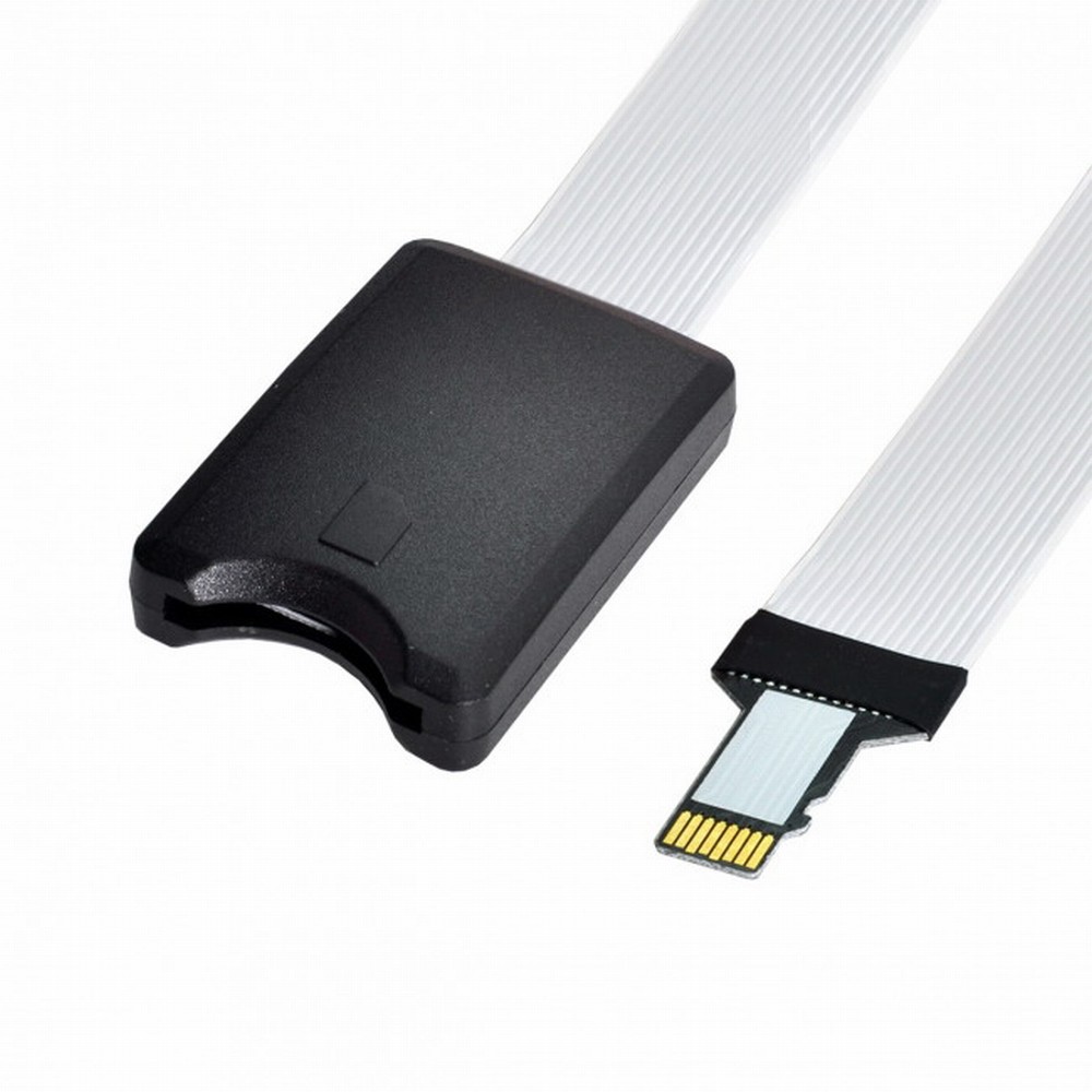 Micro-SD TF Memory Card Kit Male to SD Female Extension Soft Flat FPC Cable Extender 25cm