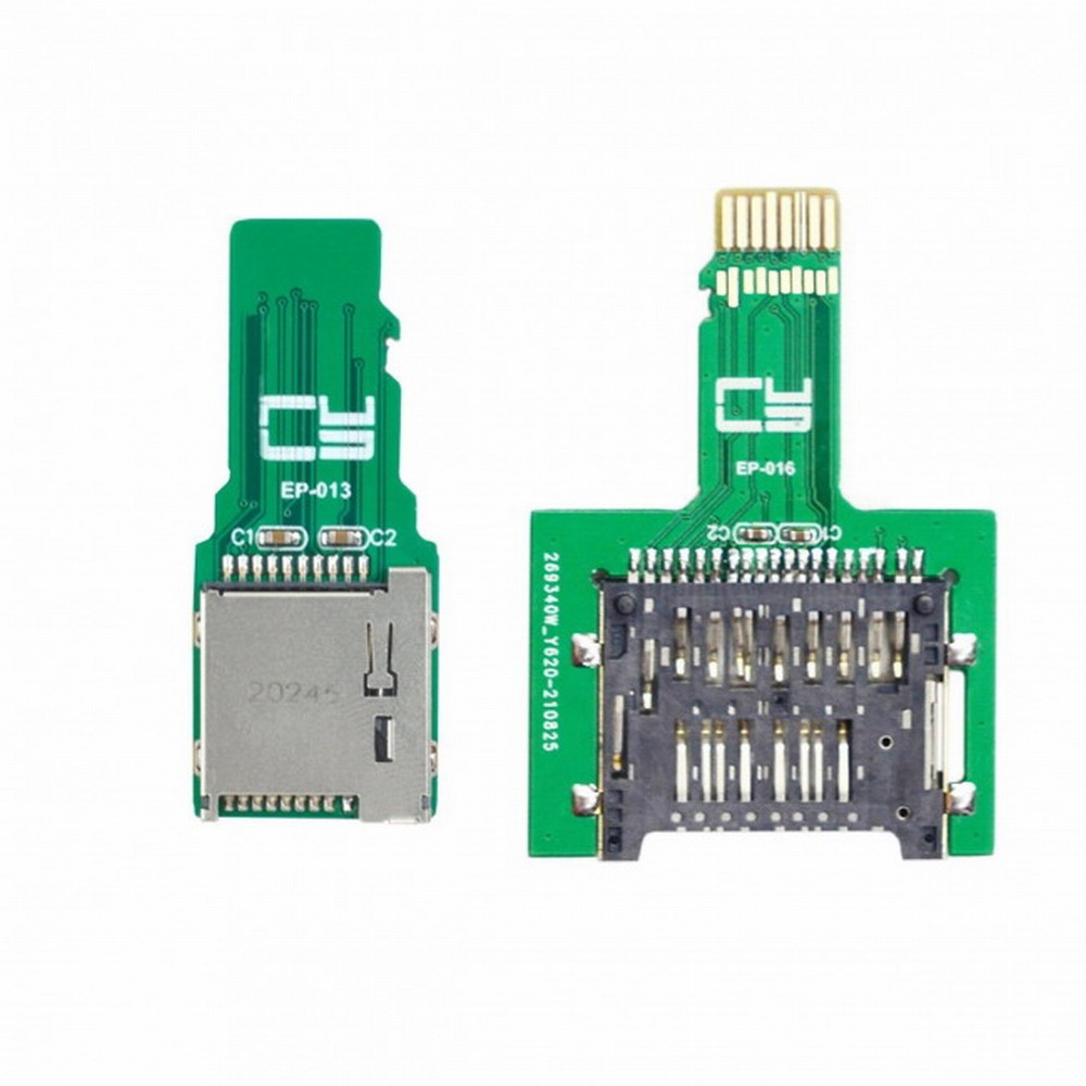 2pcs TF Micro SD Male Extender to SD Card Female Extension Adapter PCBA SD/SDHC/SDXC UHS-III UHS-3 UHS-2