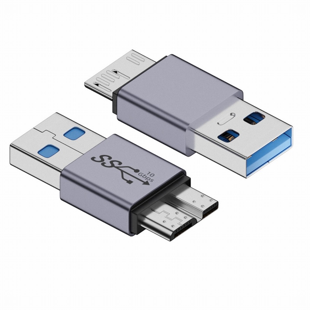 USB-C USB 3.1 Type A Male to Micro USB 3.0 Male Data Adapter 10Gbps Data Power for Laptop SSD Disk
