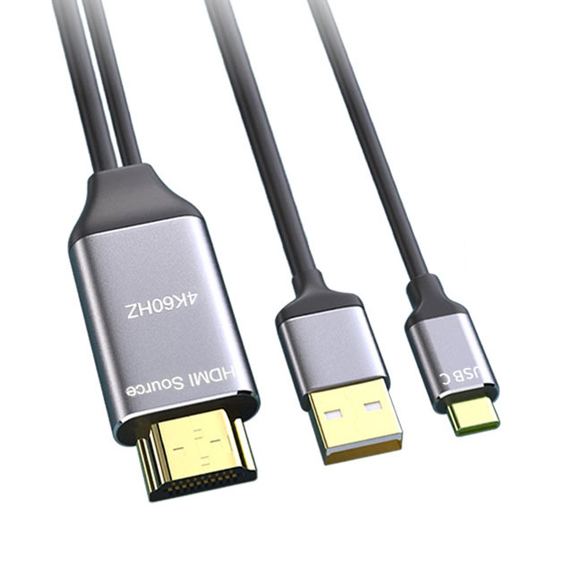 Reversible HDMI 1.4 Source to USB 3.1 Type C USB-C Displays Male 4K HDTV Cable for Laptop Monitor 1.8m