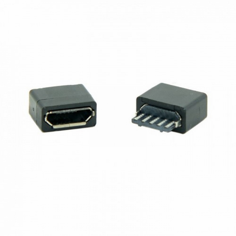 50Pcs Type B Micro USB Female 5 Pin Jack Port Socket Connector Solder Type Repair Parts