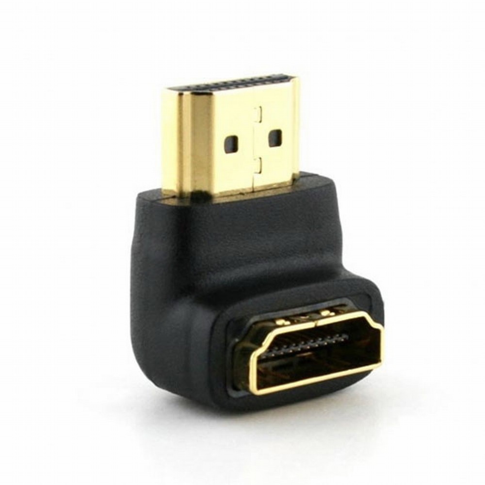 90 Degree Down Angled HDMI 1.4 Male to Female Extension Adapter Converter