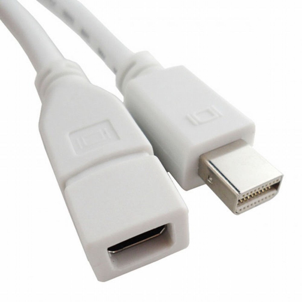 6ft Mini DisplayPort Male to Mini DP DisplayPort Female Extension Cable 1.8m