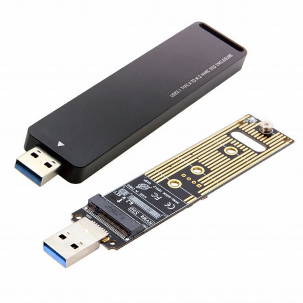 USB 3.0 to NVME M-key M.2 NGFF SSD External PCBA Conveter Adapter with Flash Disk Case