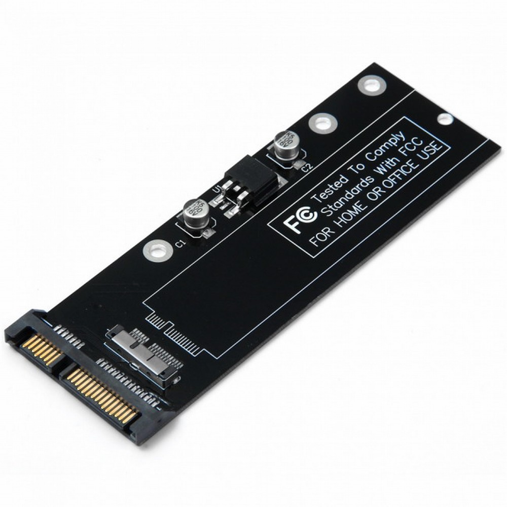 PCBA 12+6pin SSD HDD to SATA 22Pin Hard Disk Cartridge Drive for Apple 2010 2011 Macbook Air A1369 A1370 SSD