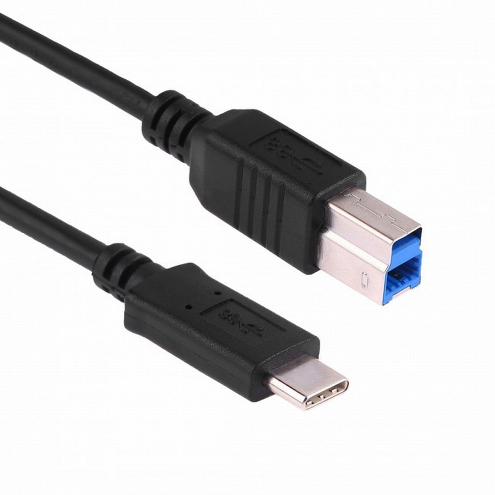USB-C USB 3.1 Type C Male Connector to USB Standard B Male Data Cable for Mac  Laptop Black