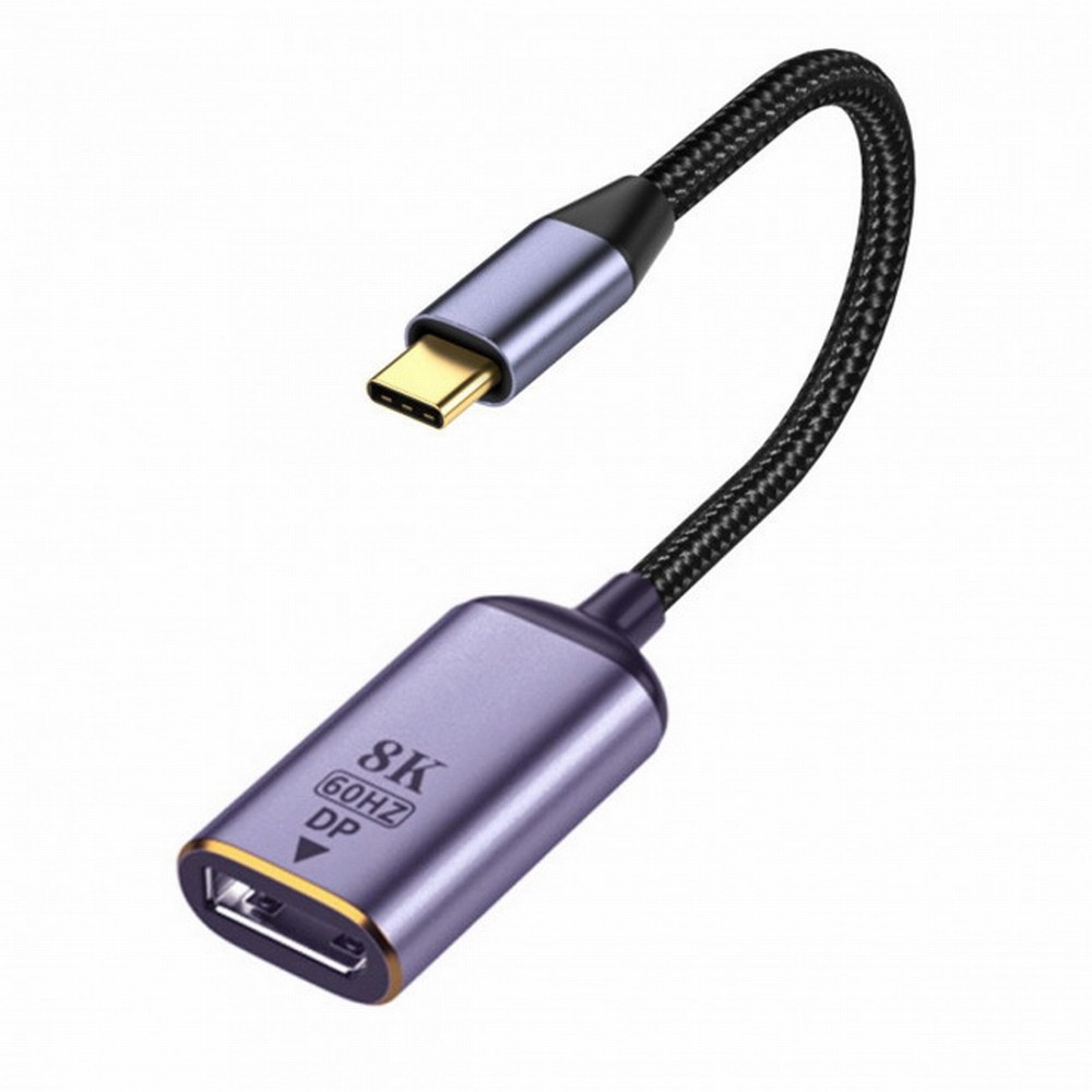 USB4 USB-C Type-C Source to Displayport DP Female Cable Display 8K 60HZ UHD 4K Monitor Displays
