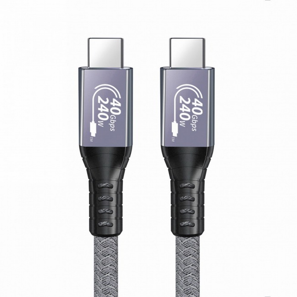 USB-IF Certification 240W USB4 Cable 40Gbps Compatible with Thunderbolt 3&4 with 100W Charging and 8K@60Hz 5K