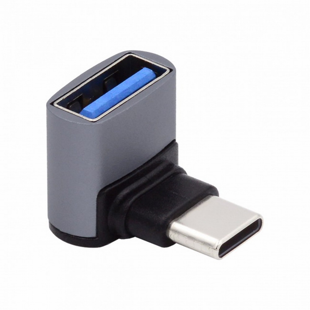 Up Down Angled USB-C Type-C to USB 3.0 Female OTG Adapter 90 Degree for Laptop Tablet Phone