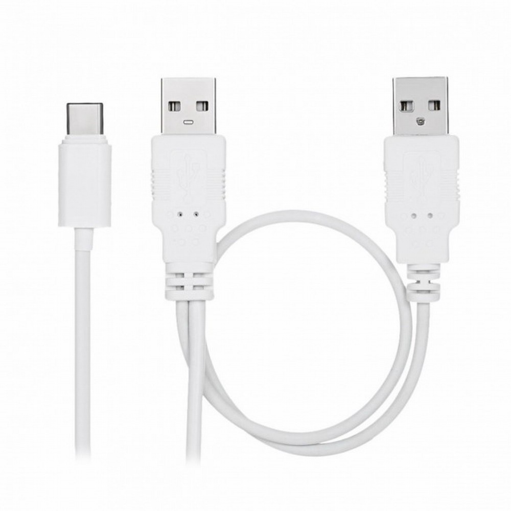 USB 3.1 Type C USB-C to Dual A Male Extra Power Data Y Cable for Cell Phone  Hard Disk
