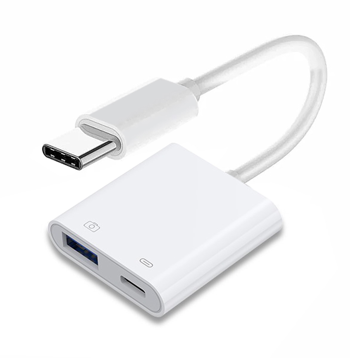 Type C USB-C to Standard Type-A USB3.0 Female with PD Power Charge Adapter Compatible with Macbook Laptop Tablet Phone