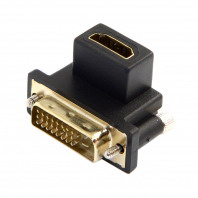 90 Degree Down Angled DVI Male to HDMI Female Adapter for Computer  HDTV  Graphics Card