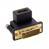 90 Degree Up Angled DVI Male to HDMI Female Adapter for Computer  HDTV  Graphics Card