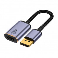 DisplayPort 1.4 Source to HDMI 2.0 Display 8K 60hz UHD 4K DP to HDMI Female Monitor Adapter Cable
