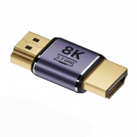 HDMI Male to HDMI 2.1 Male UHD Extension Gold Converter Adapter Support 8K 60hz HDTV