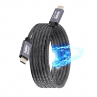 USB3.2 Magnetic Cable USB-C 20Gbps 240W 8K 5K 4K USB4.0 Hyper Super Coiled Type-C Fast Charging Cord